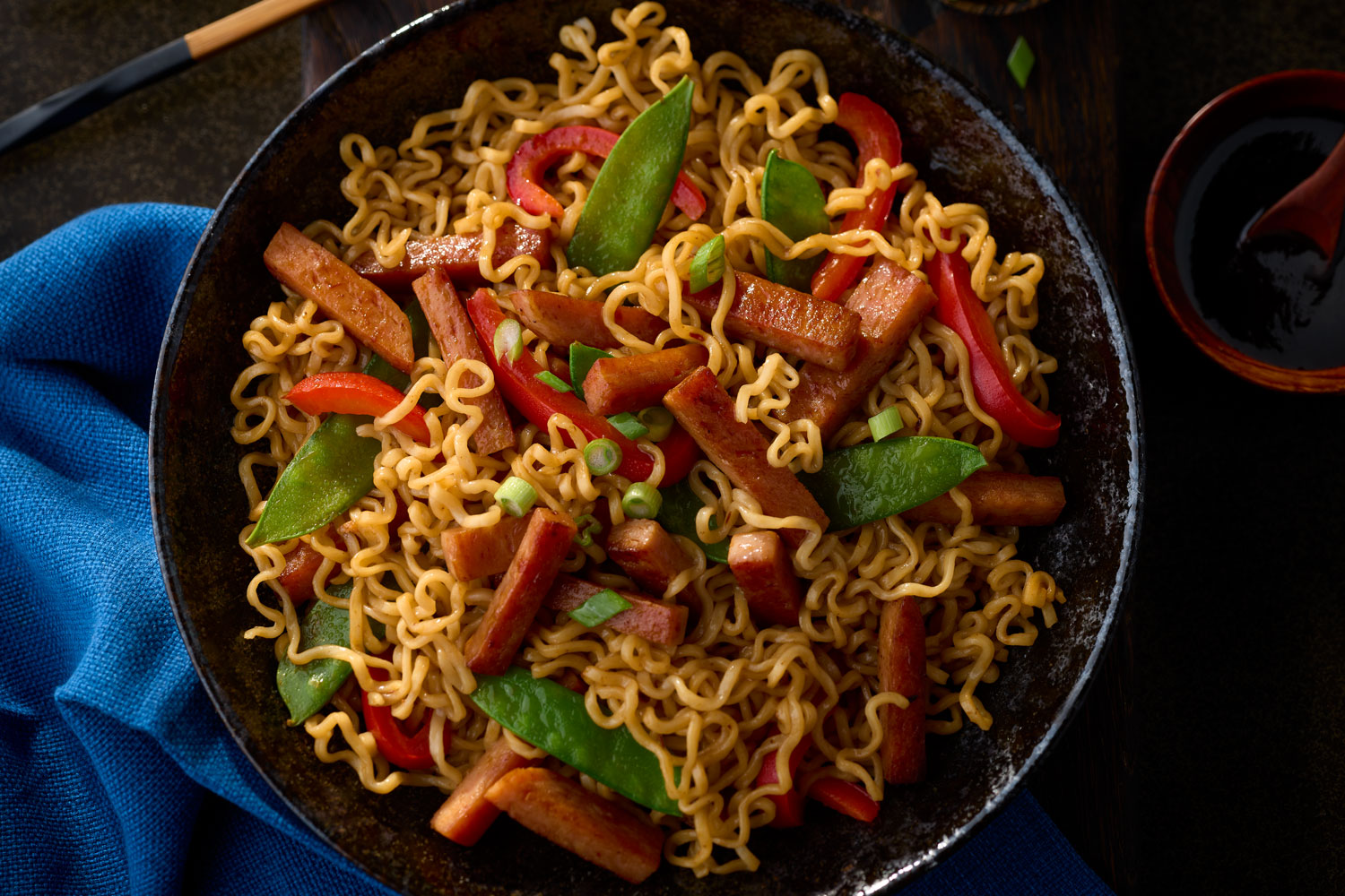 General Tso SPAM<sup>®</sup> with Ramen