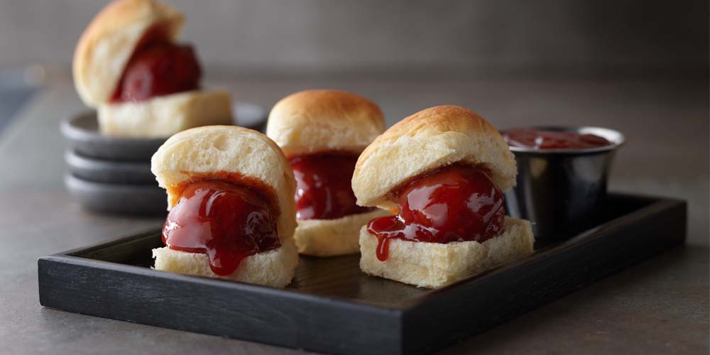 SPAM® Saucy Meatball Sliders