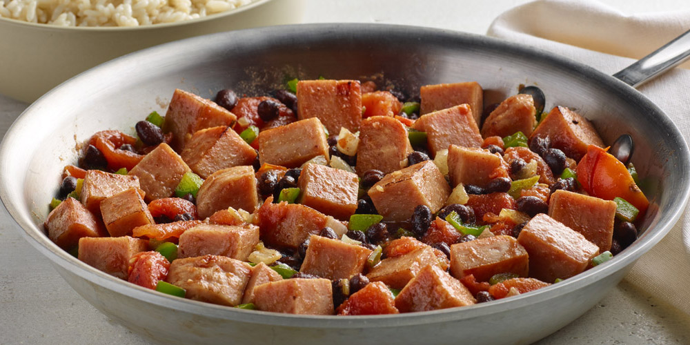 SPAM<sup>®</sup> and Black Beans with Rice