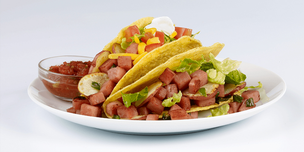 Shredded Spam Tacos
