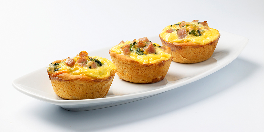 Quick and Easy SPAM® and Spinach Mini-Quiches
