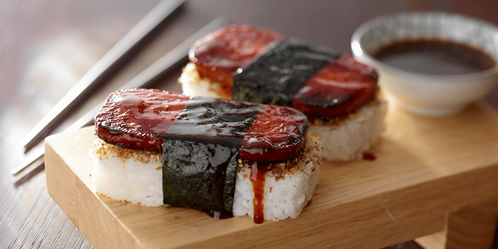 Teriyaki Furikake Spam Musubi