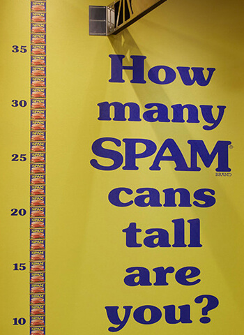 SPAM how many cans tall are you