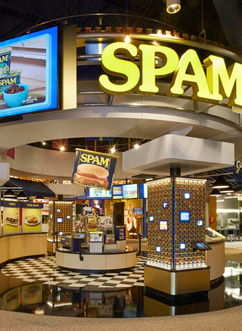 SPAM inside of museum