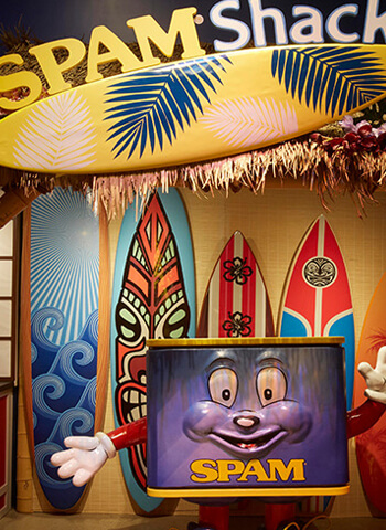 SPAM shack inside of museum
