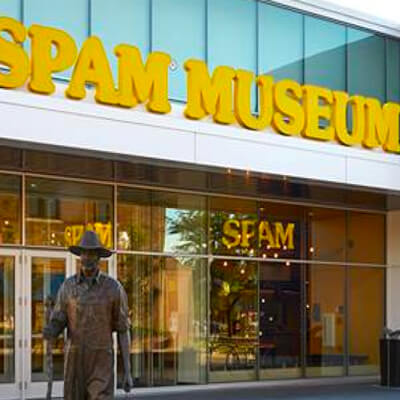 Exterior of new SPAM Museum in 2016.