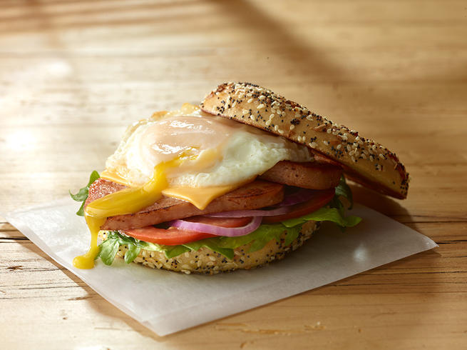 SPAM® Bagel Sandwich