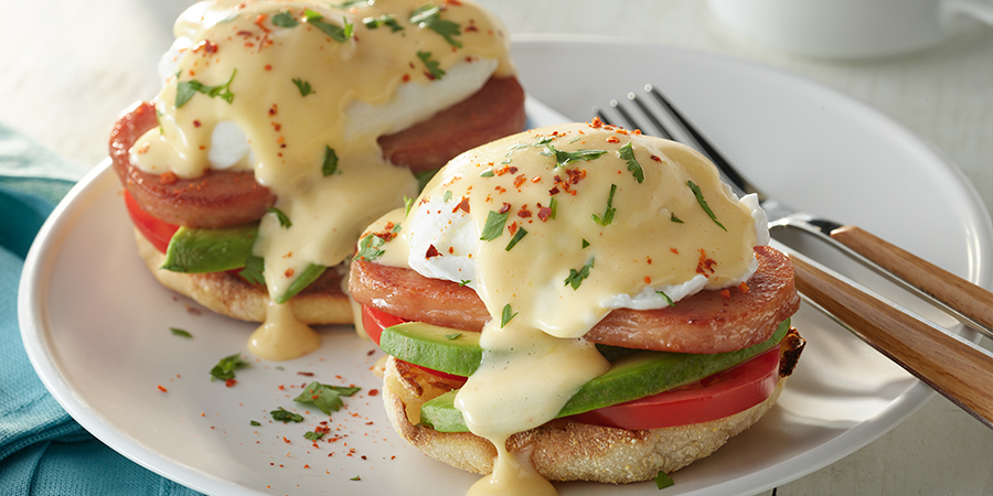 SPAM<sup>®</sup> Sriracha Benedict