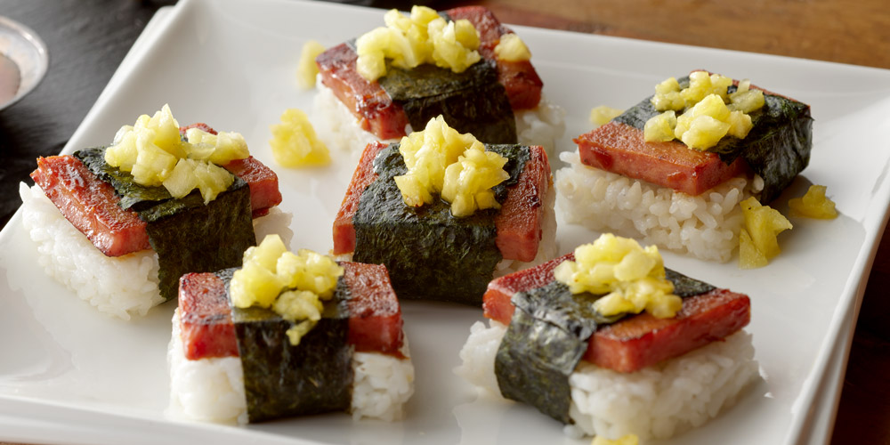 Pineapple SPAM<sup>®</sup> Musubi Squares