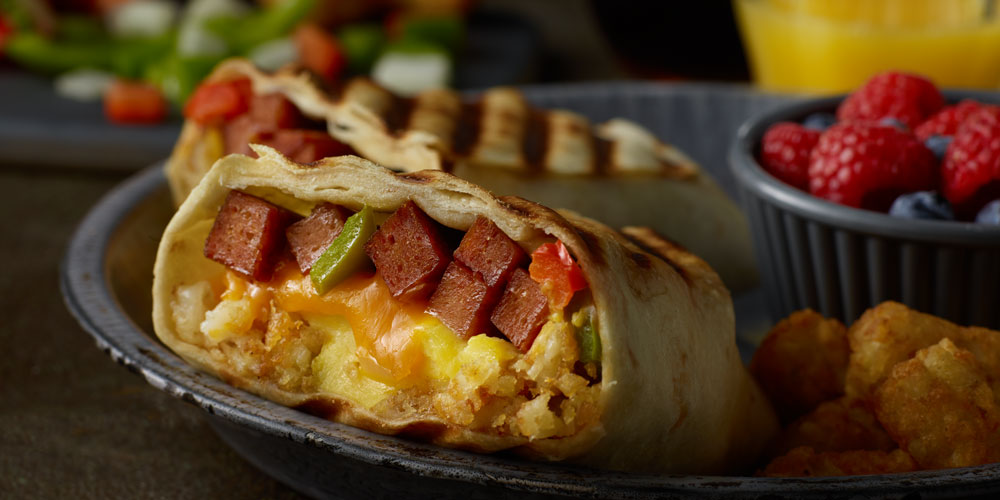 SPAM<sup>®</sup> Maple Flavored Breakfast Burritos