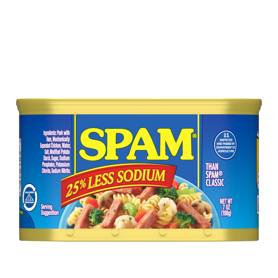 SPAM<sup>®</sup> 25% Less Sodium 7 oz